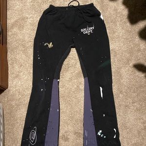 Gallery Dept Black Flared Sweatpants